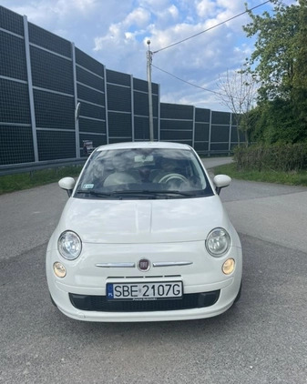 Fiat 500 cena 17800 przebieg: 159000, rok produkcji 2008 z Biała małe 301